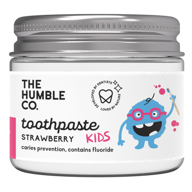 The Humble Co. Kids Çilekli Diş Macunu - Kavanoz 50 ml - 1