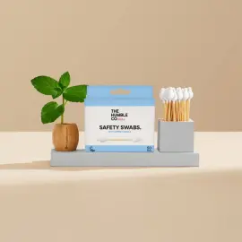 The Humble Co Kids Cotton Swabs Safety - Çocuklar için Emniyetli Kulak Çubuğu Beyaz 50 Adet - 2