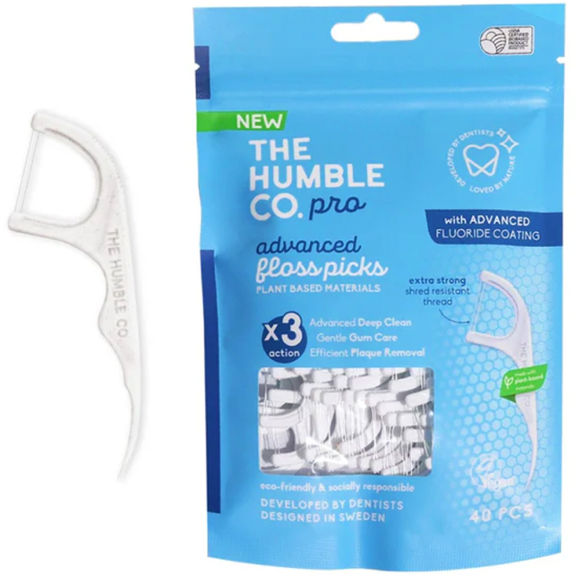The Humble Co Pro Advanced Floss Picks - Diş İpi 40 Adet - 2