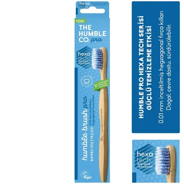 The Humble Co Pro Bambu Diş Fırçası Soft - Mavi - 2