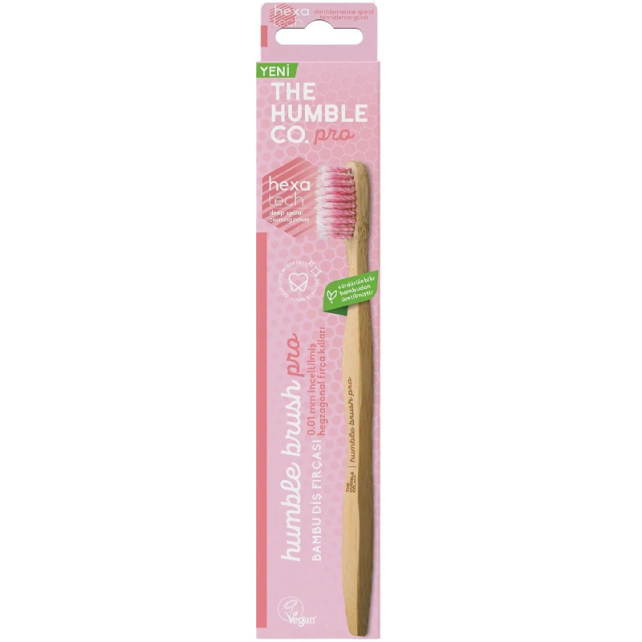 The Humble Co Pro Bambu Diş Fırçası Soft - Pembe - 1