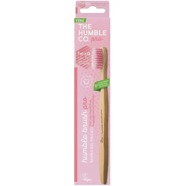 The Humble Co Pro Bambu Diş Fırçası Soft - Pembe - 1
