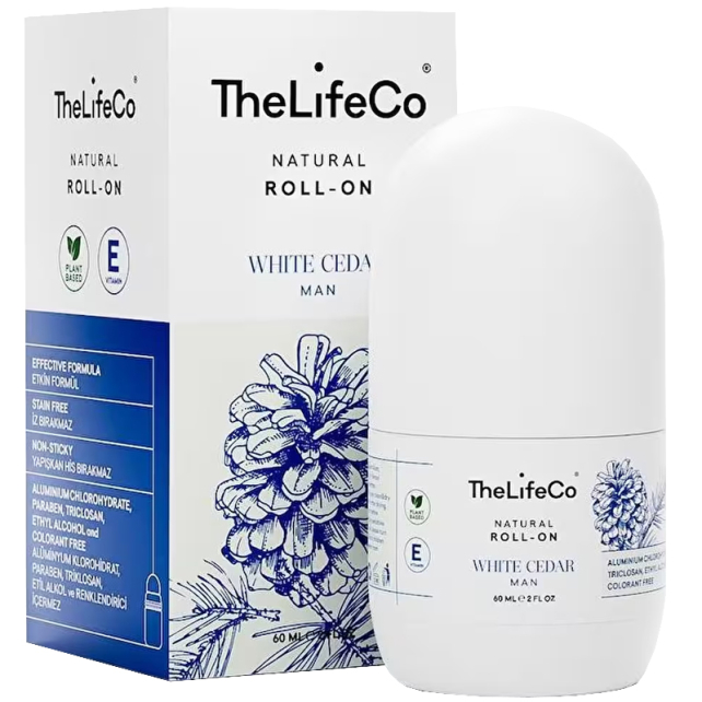 The Lifeco Natural Roll On Cedar Man - Erkek Deodorant 60ml - 1