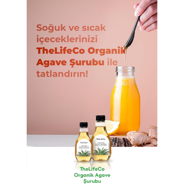 The Lifeco Organik Agave Şurubu - Doğal Tatlandırıcı 330gr - 3