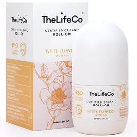 The LifeCo White Flowers - Organik Roll-on Deodorant 60ml - The Lifeco
