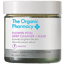 The Organic Pharmacy Flower Petal Deep Cleanser & Mask - Çift Etkili Peeling ve Maske 40 g - The Organic Pharmacy