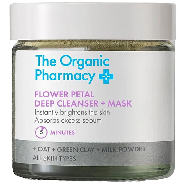 The Organic Pharmacy Flower Petal Deep Cleanser & Mask - Çift Etkili Peeling ve Maske 40 g - 1