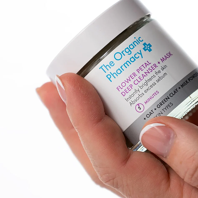 The Organic Pharmacy Flower Petal Deep Cleanser & Mask - Çift Etkili Peeling ve Maske 40 g - 3
