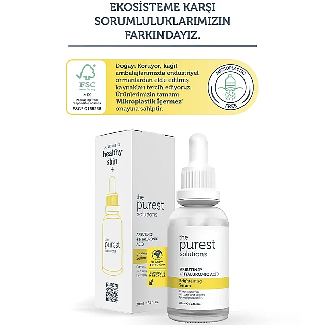 The Purest Solutions Arbutin Brightening - Leke Karşıtı Serum 30ml - 6