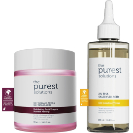 The Purest Solutions Arındırıcı & Sebum Dengeliyici Karma ve Yağlı Ciltlere Yönelik Cilt Bakım Seti - The Purest Solutions
