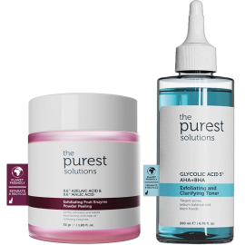 The Purest Solutions Arındırıcı ve Aydınlatıcı Gözenek Karşıtı Cilt Bakım Seti - The Purest Solutions