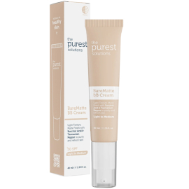 The Purest Solutions Bare Matte BB Cream SPF 50+ Yağlı Cilt Renkli Nemlendirici No: 100 Light To Medium - The Purest Solutions