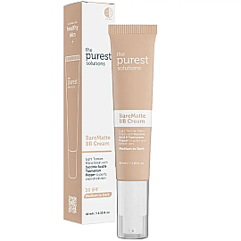 The Purest Solutions Bare Matte BB Cream SPF 50+ Yağlı Cilt Renkli Nemlendirici No: 200 Medium To Dark 40ml - The Purest Solutions