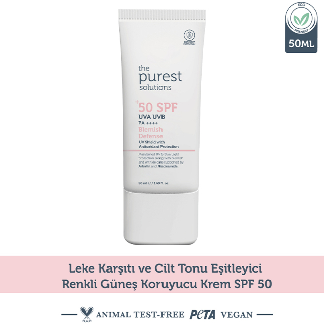 The Purest Solutions Blemish Defense Cream SPF 50+ Güneş Kremi 50ml - 7