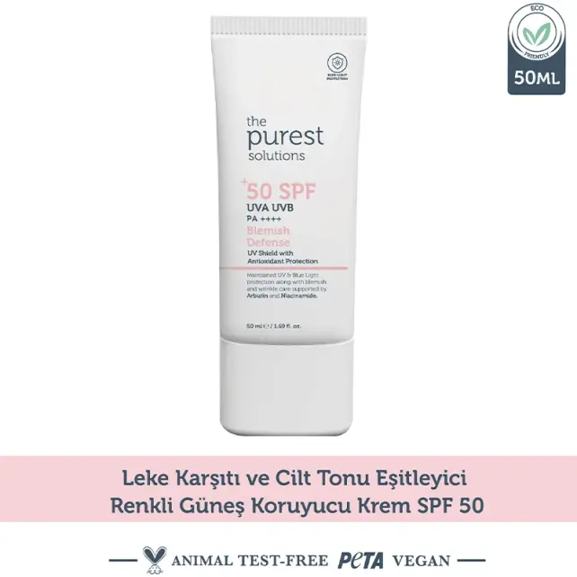 The Purest Solutions Blemish Defense Cream SPF 50+ Güneş Kremi 50ml - 7