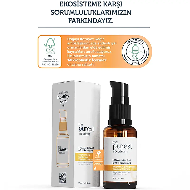 The Purest Solutions Brightening & Lightening Vitamin C Serum 30ml - 6