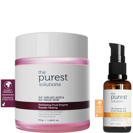 The Purest Solutions Canlandırıcı ve Aydınlatma Etkili Peeling İçeren Cilt Bakım Seti - The Purest Solutions