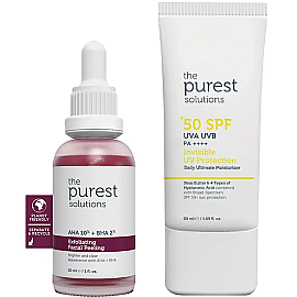 The Purest Solutions Cilt Tonu Eşitleyici Peeling ve SPF+50 Güneş Koruyucu - The Purest Solutions