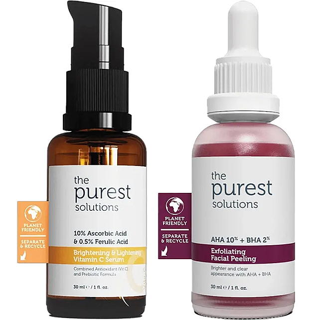 The Purest Solutions Cilt Tonu Eşitleyici ve Canlandırıcı Bakım Seti - 1