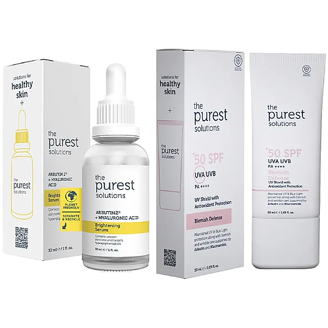The Purest Solutions Cilt Tonu Eşitleyici ve Güneş Koruma Etkili Bakım Seti - 2