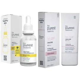 The Purest Solutions Cilt Tonu Eşitleyici ve Güneş Koruma Etkili Bakım Seti - 2