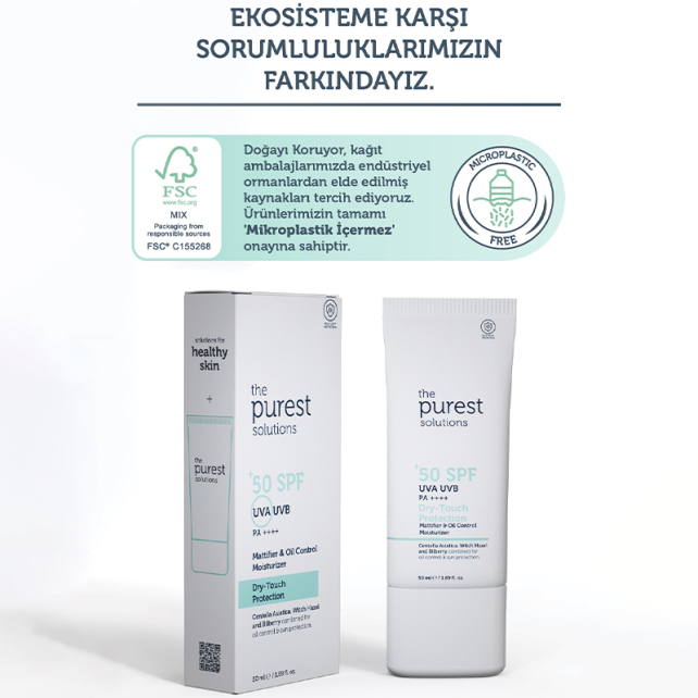 The Purest Solutions Dry Touch Protection SPF 50+ Güneş Kremi 50ml - 6