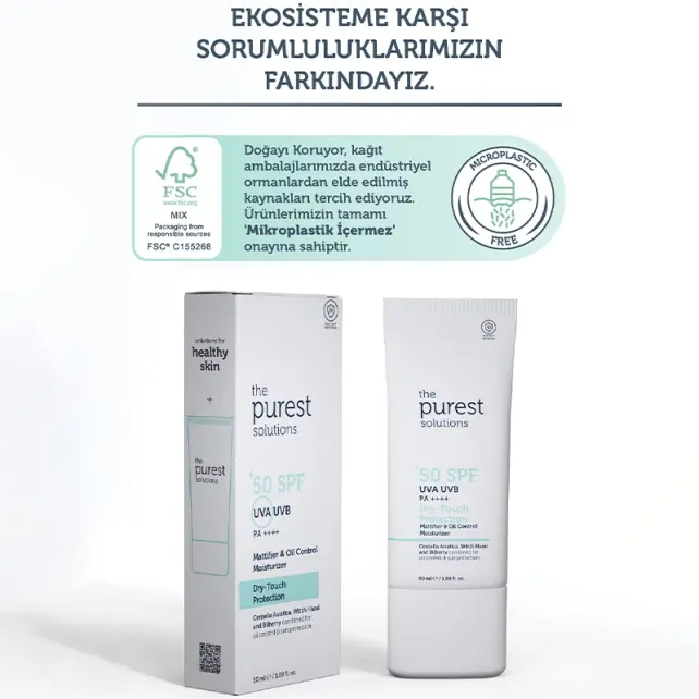 The Purest Solutions Dry Touch Protection SPF 50+ Güneş Kremi 50ml - 6