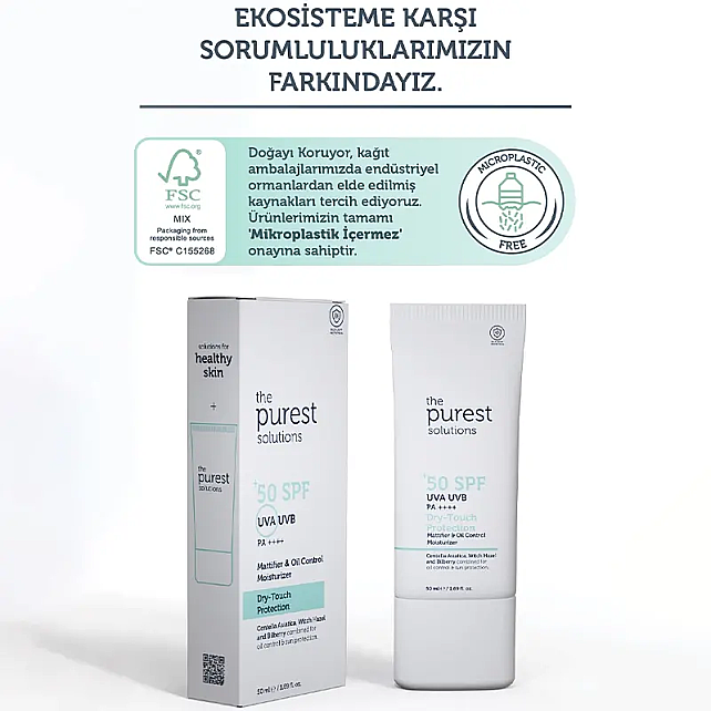 The Purest Solutions Dry Touch Protection SPF 50+ Güneş Kremi 50ml - 6