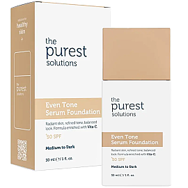 The Purest Solutions Even Tone SPF 50+ Lekeli Cilt Serum Fondöten No: 200 Medium To Dark 30ml - The Purest Solutions