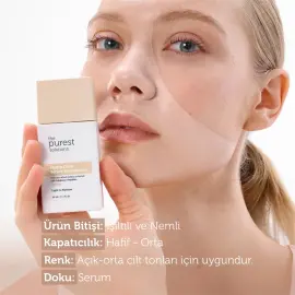 The Purest Solutions Hydra Glow SPF 50+ Nemlendirici Serum Fondöten No: 100 Light To Medium 30ml - 3