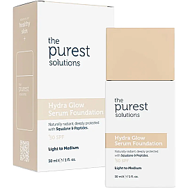 The Purest Solutions Hydra Glow SPF 50+ Nemlendirici Serum Fondöten No: 100 Light To Medium 30ml - The Purest Solutions