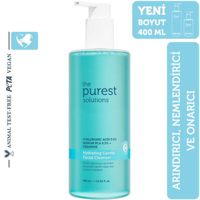The Purest Solutions Hydrating Gentle Facial Cleanser - Nemlendirici Temizleme Jeli 400ml - 2