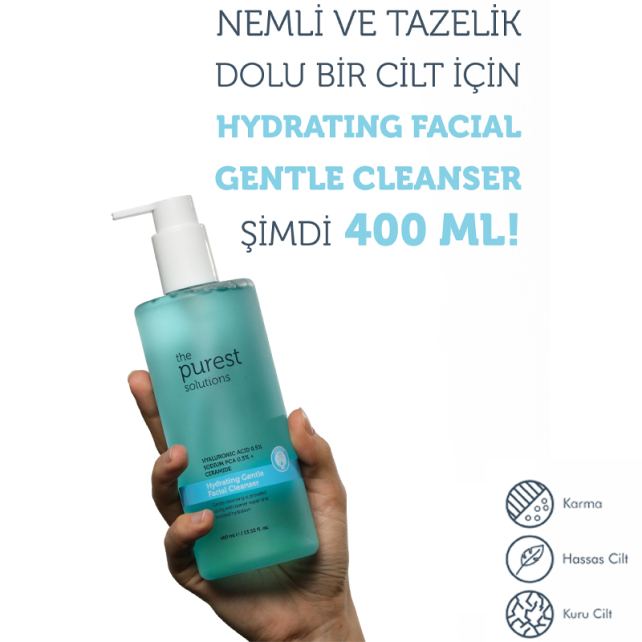 The Purest Solutions Hydrating Gentle Facial Cleanser - Nemlendirici Temizleme Jeli 400ml - 5