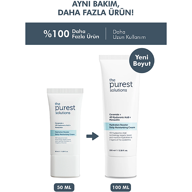 The Purest Solutions Hydration Booster Daily Moisturizing Cream - Günlük Yoğun Nemlendirici 100ml - 6