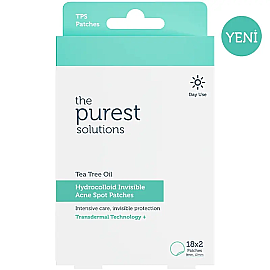 The Purest Solutions Hydrocolloid Invisible Acne Spot Patches - Şeffaf Akne Bandı 18x2 - The Purest Solutions