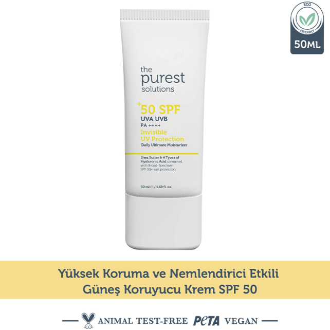 The Purest Solutions Invisible UV Protectin Cream SPF 50+ Güneş Kremi 50ml - 6