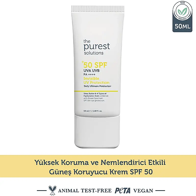 The Purest Solutions Invisible UV Protection Cream SPF 50+ Güneş Kremi 50ml - 6