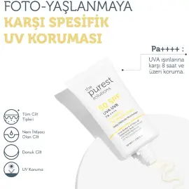 The Purest Solutions Invisible UV Protection Cream SPF 50+ Güneş Kremi 50ml - 4