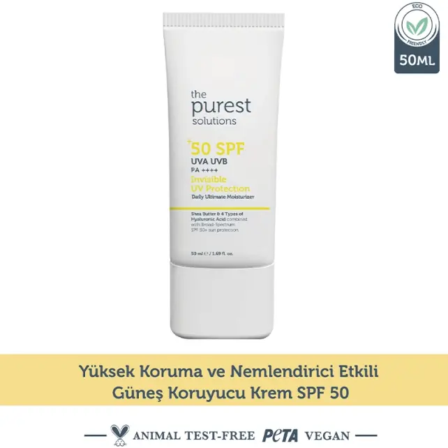 The Purest Solutions Invisible UV Protection Cream SPF 50+ Güneş Kremi 50ml - 6