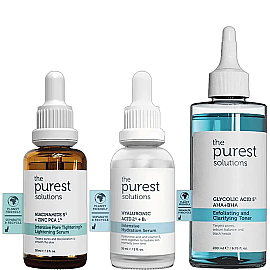 The Purest Solutions Kuru Ciltlere Özel Sivilce ve Siyah Nokta Karşıtı Bakım Seti - The Purest Solutions