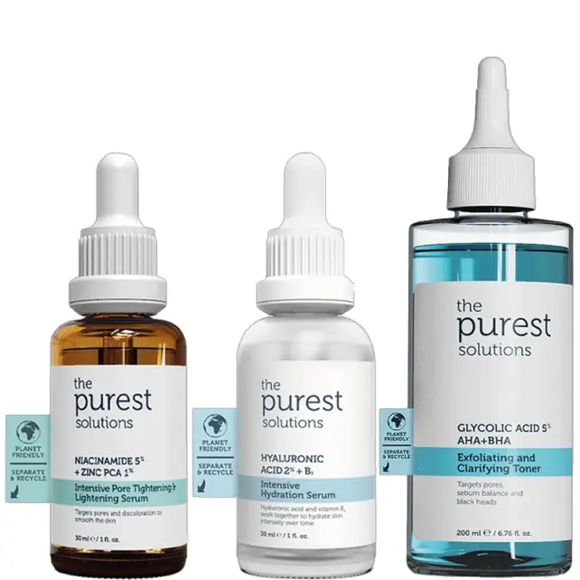 The Purest Solutions Kuru Ciltlere Özel Sivilce ve Siyah Nokta Karşıtı Bakım Seti - 1