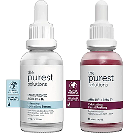 The Purest Solutions Kuru Ciltlere Özel Siyah Nokta ve Sivilce Karşıtı Bakım Seti - The Purest Solutions