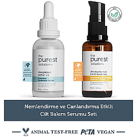 The Purest Solutions Nemlendirme ve Canlandırma Etkili Cilt Bakım Serumu Seti - 3