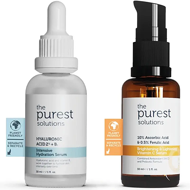 The Purest Solutions Nemlendirme ve Canlandırma Etkili Cilt Bakım Serumu Seti - 1