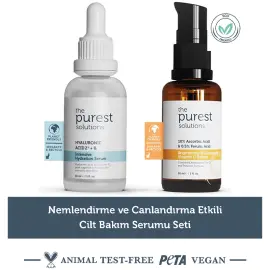 The Purest Solutions Nemlendirme ve Canlandırma Etkili Cilt Bakım Serumu Seti - 3