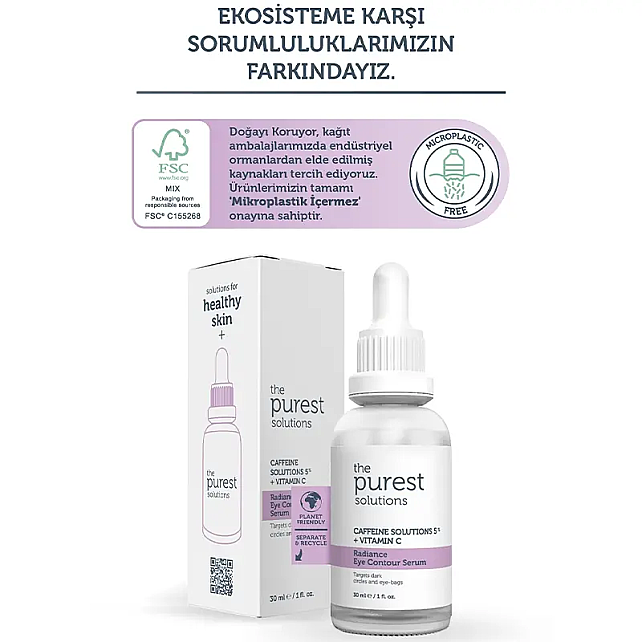 The Purest Solutions Radiance Eye Contour - Göz Çevresi Bakım Serumu 30ml - 6