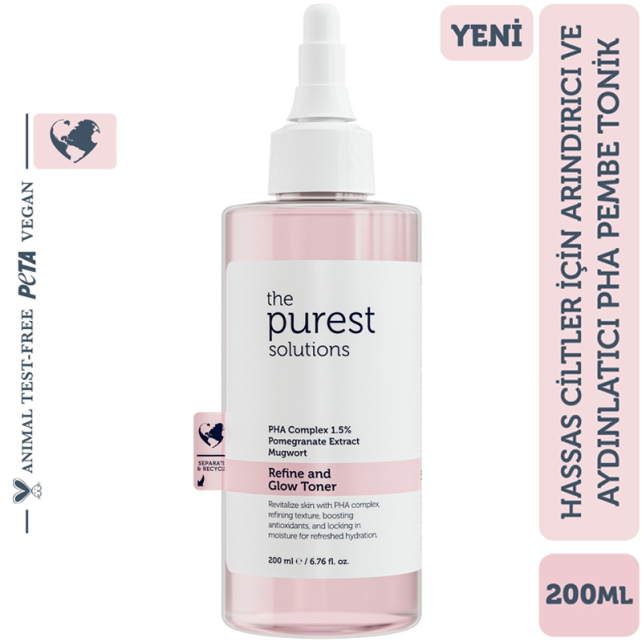 The Purest Solutions Refine And Glow Toner - Arındırcı ve Aydınlatıcı Tonik 200ml - 4