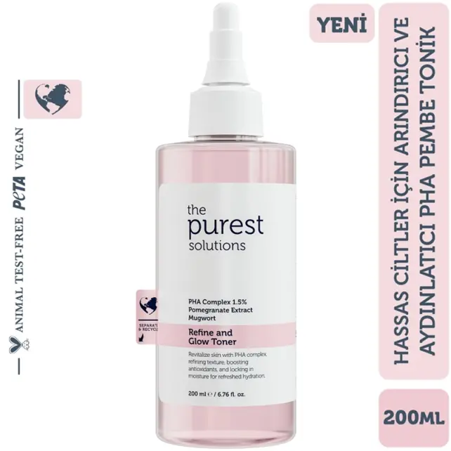 The Purest Solutions Refine And Glow Toner - Arındırcı ve Aydınlatıcı Tonik 200ml - 4