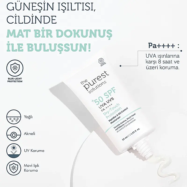The Purest Solutions Sebum Dengeleyici ve UV Koruma Etkili Bakım Seti - 8
