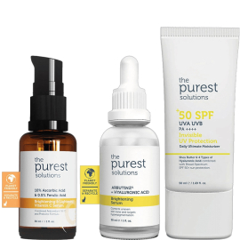 The Purest Solutions SPF 50+ Güneş Koruyuculu Cilt Bakım Seti - The Purest Solutions